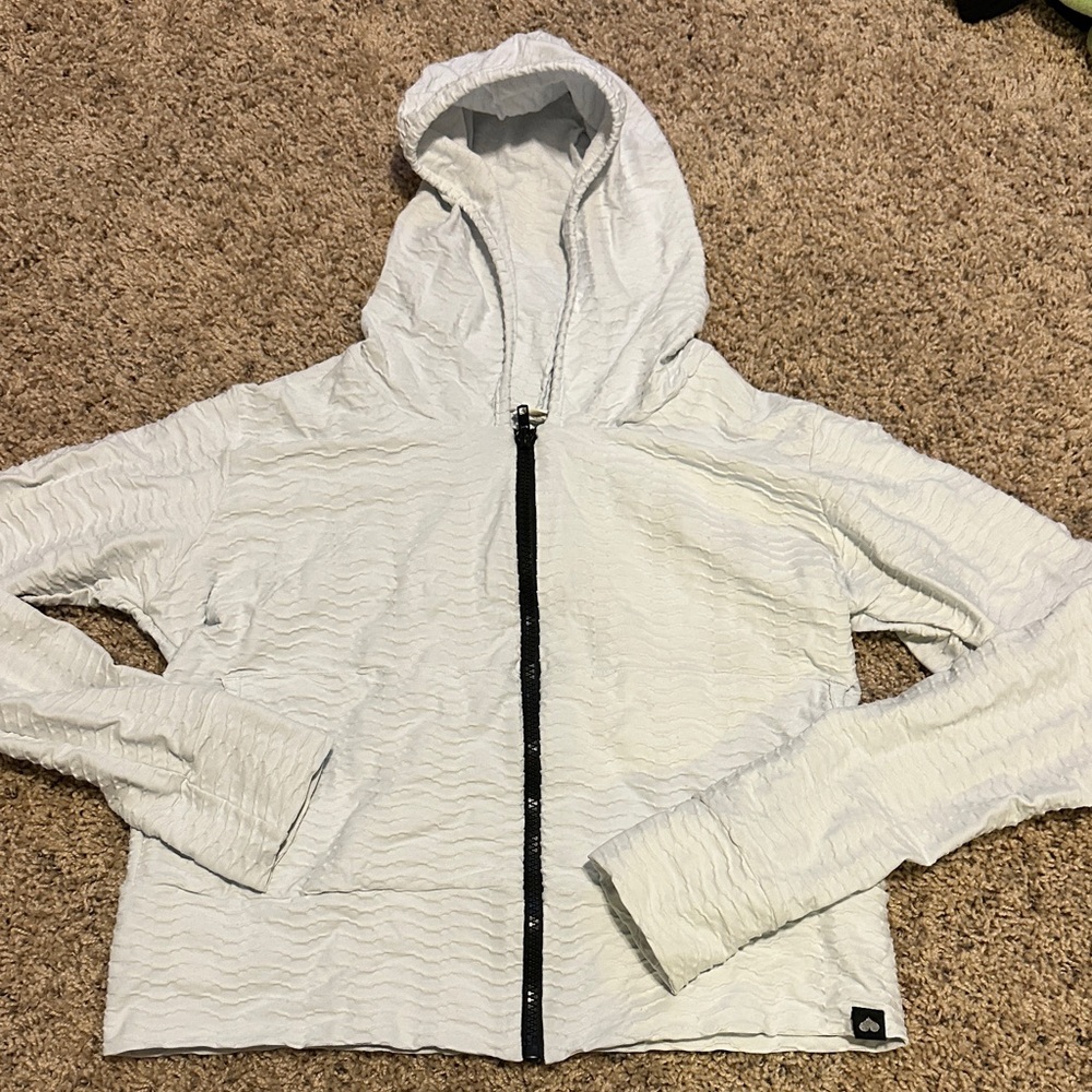 White BBB Hooded Jacket